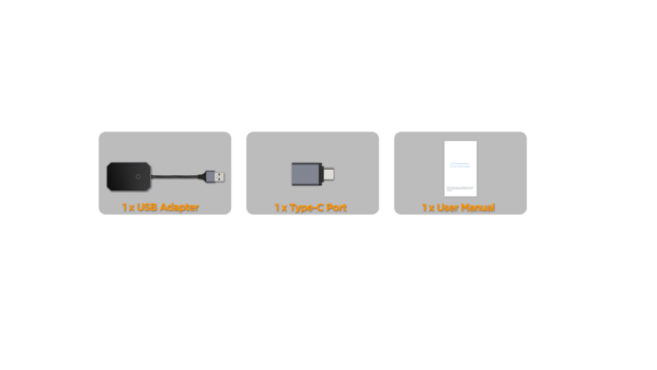 Drahtlosadapter mit USB-Typ-C-Anschluss für werkseitig installiertes kabelgebundenes CarPlay | ACCP06