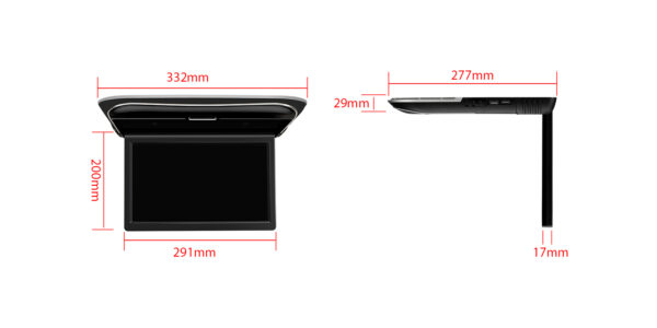 11,6 Zoll | Autodach-Player | Integrierter Lautsprecher | CM118HD