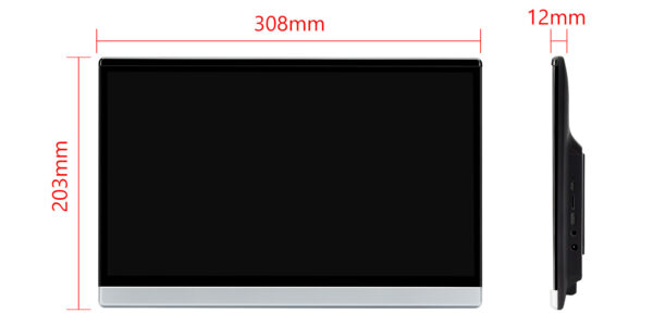 13.3" | Universal Fit | Android OS | 2 GB RAM & 32 GB ROM | FHD IPS-Bildschirm | Android-Rücksitzspieler | HM136AC