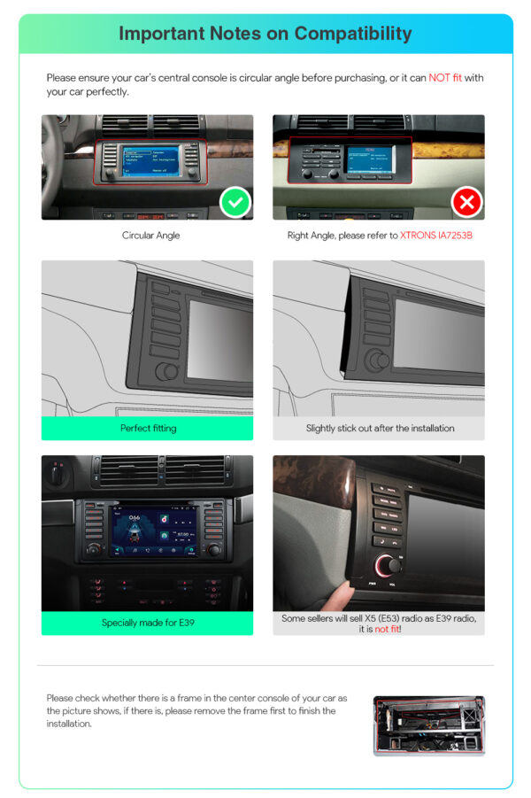 BMW | E39 | Android 12 | Octa Core | 4GB RAM & 64GB ROM | Globale 4G-LTE-Lösung | IA7239BS