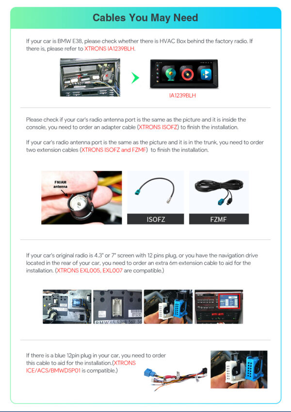 BMW | E39 | Android 12 | Octa Core | 4GB RAM & 64GB ROM | Globale 4G-LTE-Lösung | IA7239BS