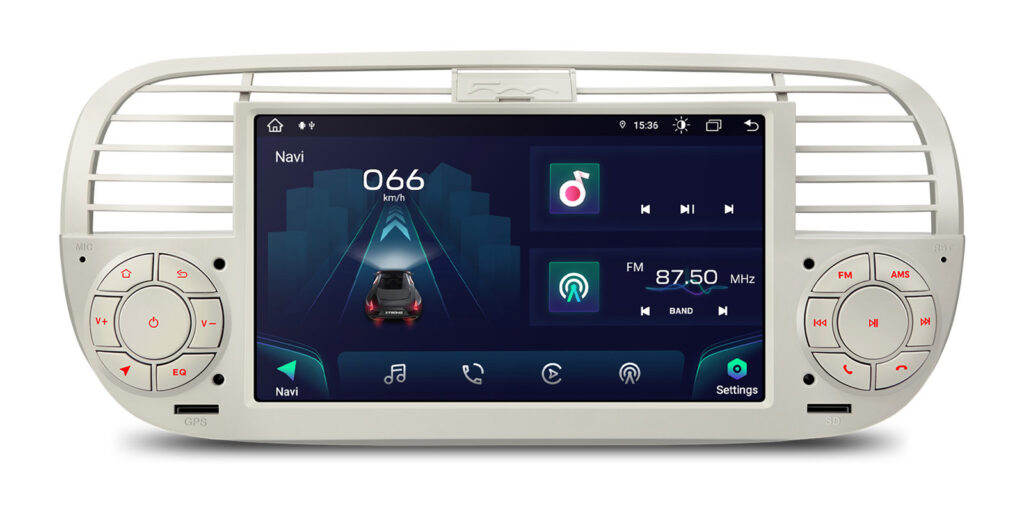 Fiat 500 | Android / iPhone | Octa Core | 4GB RAM & 64GB ROM | Globale 4G LTE-Lösung | IA7250FLCS