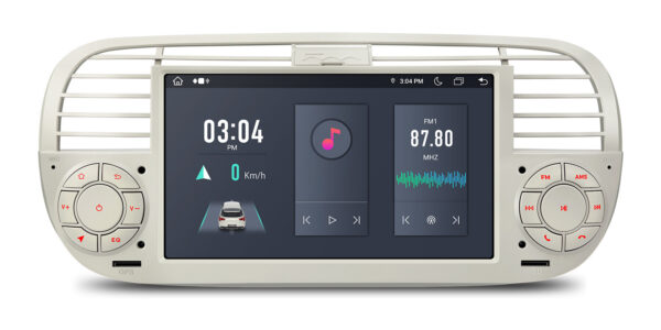 Fiat 500 | Android / iPhone | Octa Core | 4GB RAM & 64GB ROM | Globale 4G LTE-Lösung | IA7250FLCS