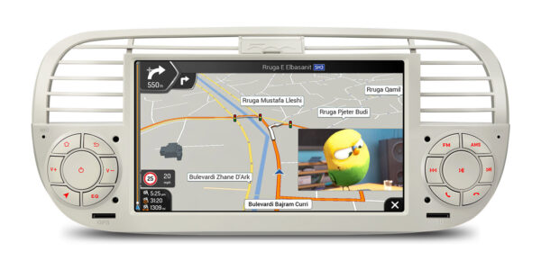 Fiat 500 | Android / iPhone | Octa Core | 4GB RAM & 64GB ROM | Globale 4G LTE-Lösung | IA7250FLCS
