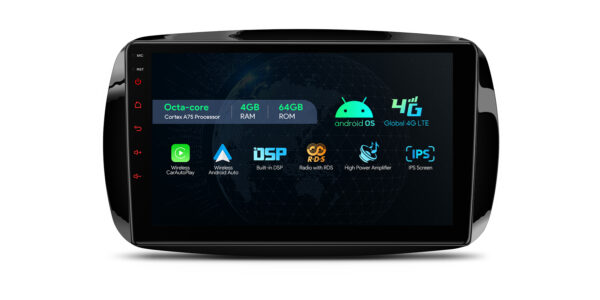 Smart Fortwo | Android / iPhone | Octa Core | 4GB RAM & 64GB ROM | Global 4G LTE | IAP92MSMTNS