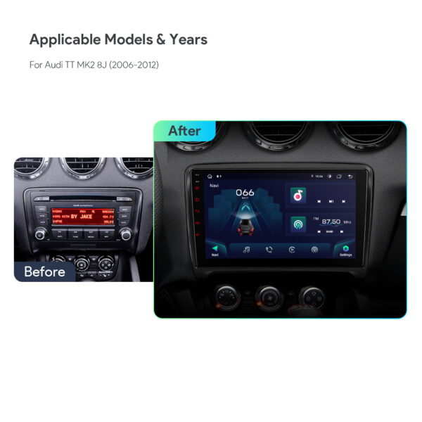 Audi| TT | Android 12 | Octa Core | 4GB RAM & 64GB ROM | Globale 4G-LTE-Lösung | IAP92TTAS