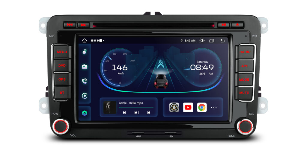 VW/Skoda/Seat | Android / iPhone | Octa Core | 2GB DDR4 RAM & 32GB ROM | Fahrzeugtaugliche Hardware | IE72MTV