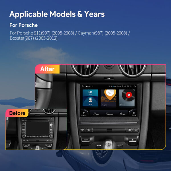 Porsche | Qualcomm 665| Android 13 | Octa Core | 8GB RAM &256GB ROM | HDMI-Ausgang | IQ82CMPP