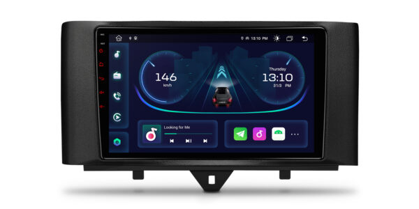 Smart Fortwo | Android 12 | Octa Core | 2GB DDR4 RAM & 32GB ROM | Automobilgerechte Hardware | PEP92MSMT