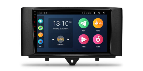 Smart Fortwo | Android 12 | Octa Core | 2GB DDR4 RAM & 32GB ROM | Automobilgerechte Hardware | PEP92MSMT