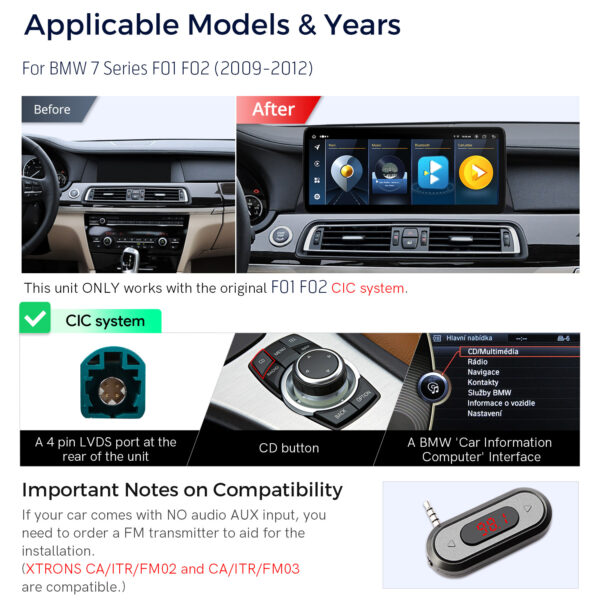 BMW | 7er Serie | Android / iPhone | Octa-core | 4GB RAM & 64GB ROM | Global 4G LTE | QLB22CIB12SV