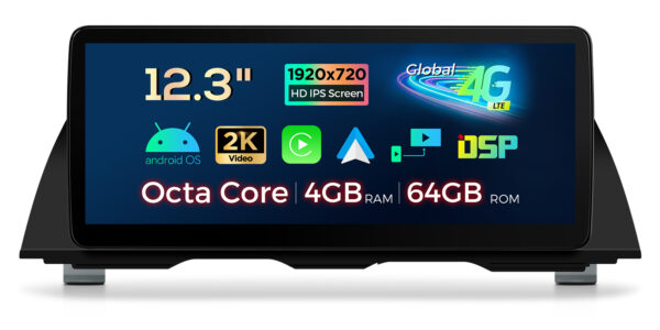 BMW | F10/F11 | Android / iPhone | Octa-core | 4GB RAM & 64GB ROM | Global 4G LTE | QLB22NB12FV