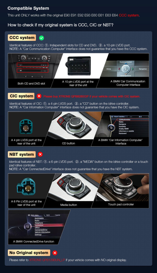 BMW | Verschiedene | Android 12 | Qualcomm 662 | Octa Core | 8GB RAM & 128GB ROM | QPB8260CCP
