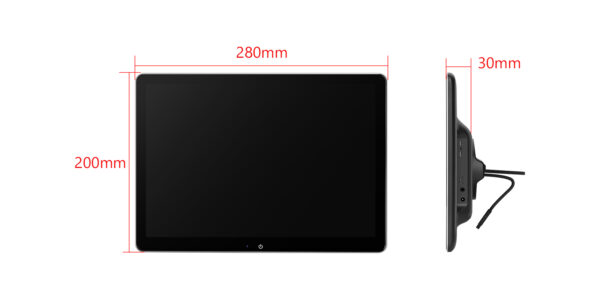 12 Zoll | Universal | Android OS | 2GB RAM & 32GB ROM | Schwerkraftabtastung | Android Kopfstützen-Player | HM121AS