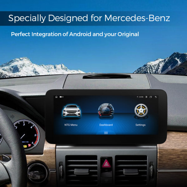 Mercedes-Benz | Unterstützt Android / iPhone | Octa-core | 8GB RAM & 128GB ROM | Integriertes 4G LTE | QAM1240M12GLK40L