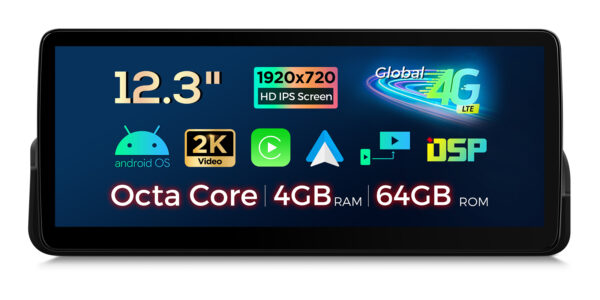 BMW | 3er-Serie | Android / iPhone | Octa-core | 4GB RAM & 64GB ROM | Global 4G LTE | QLB22UMB12E90L