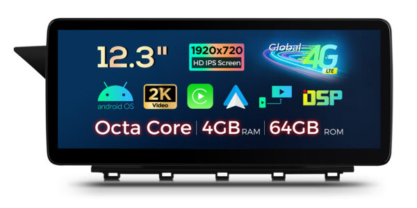 Mercedes GLK-Klasse | Android / iPhone | Octa-core | 4GB RAM & 64GB ROM | Integriertes 4G LTE | QLM2240M12GLK40L