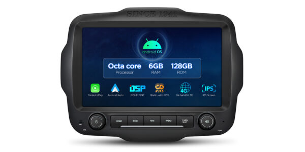 Jeep | Renegade | Android-Betriebssystem | Octa-Core | 6 GB RAM & 128 GB ROM | QLED-Display | Globale 4G-LTE-Lösung | IXA94RGJL