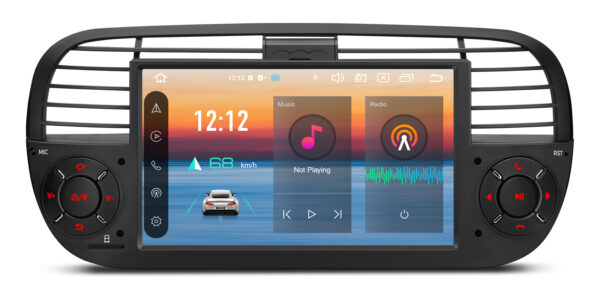 Fiat 500 | Android 14 | Octa Core | 4GB RAM & 64GB ROM | Globale 4G LTE Lösung | PX7450FBL (Copy)