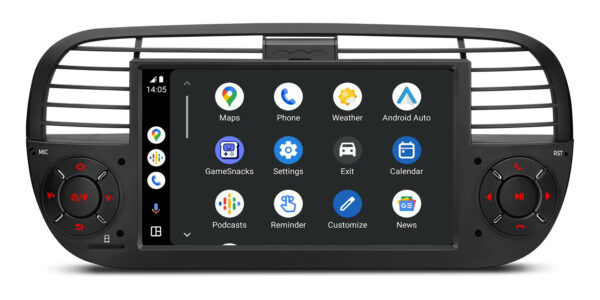 Fiat 500 | Android 14 | Octa Core | 4GB RAM & 64GB ROM | Globale 4G LTE Lösung | PX7450FBL (Copy)