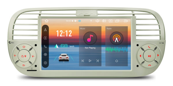 Fiat 500 | Android 14 | Octa Core | 4GB RAM & 64GB ROM | Globale 4G LTE Lösung | PX7450FCL