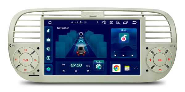 Fiat 500 | Android 14 | Octa Core | 4GB RAM & 64GB ROM | Globale 4G LTE Lösung | PX7450FCL