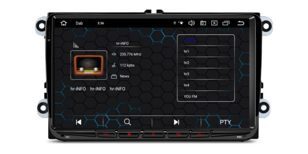 VW/Skoda/Seat | Android 14 | Octa Core | 4GB RAM & 64GB ROM | Eingebautes DAB+ | PX94MTVDAB