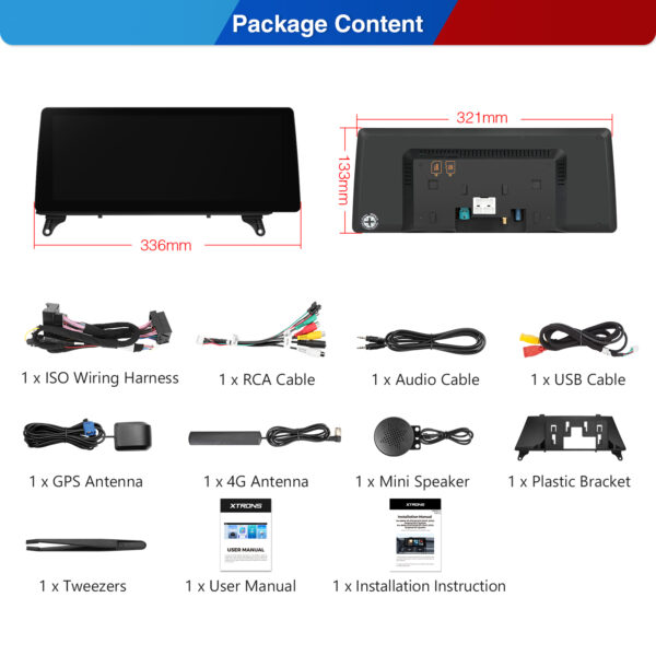 BMW | X5 X6 | Android OS & OEM System | Qualcomm 680 | Octa Core | 8GB RAM & 128GB ROM | QGB23CIB12X5R