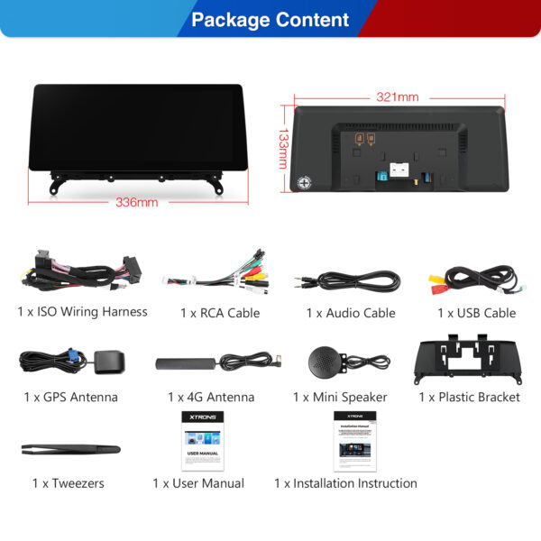 BMW | X3 | Android-Betriebssystem & OEM-System  | Qualcomm 680 | Octa Core | 8GB RAM & 128GB ROM | QGB23EVB12X3