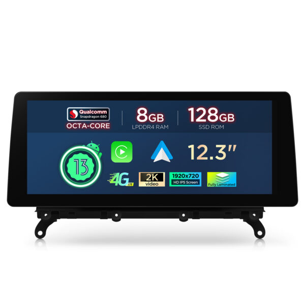 BMW | X3 | Android-Betriebssystem & OEM-System  | Qualcomm 680 | Octa Core | 8GB RAM & 128GB ROM | QGB23EVB12X3