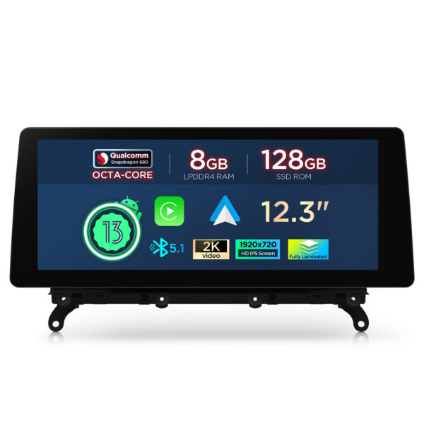 BMW | X3 | Android-Betriebssystem & OEM-System  | Qualcomm 680 | Octa Core | 8GB RAM & 128GB ROM | QGB23EVB12X3