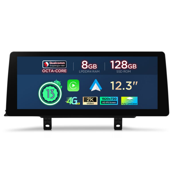 BMW | 3 Serie / 4 Serie| Android-Betriebssystem & OEM-System  | Qualcomm 680 | Octa Core | 8GB RAM & 128GB ROM | QGB23NB12THL