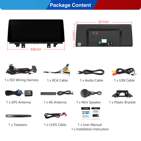 BMW | X1 F48 | Android-Betriebssystem & OEM-System  | Qualcomm 680 | Octa Core | 8GB RAM & 128GB ROM | QGB23EVB12X1N