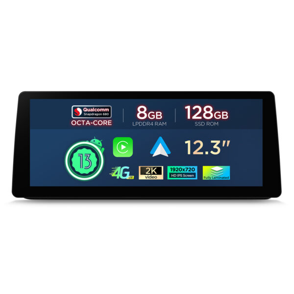 BMW | 3 Serie | Android-Betriebssystem | Qualcomm 680 | Octa-Core | 8 GB RAM & 128 GB ROM | QGB23UMB12E90L