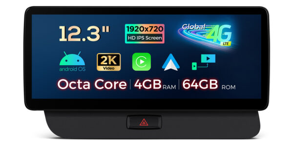 Audi | Q5 | Android-Plattform & OEM-System | Octa-Core | 4GB RAM & 64GB ROM | Global 4G LTE | QLA22UHA12Q5L