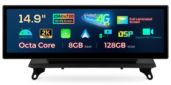 BMW | X5 X6 | Android OS & OEM-System | Octa-Core | 8GB RAM & 128GB ROM | Global 4G LTE | QLBH44X5CIL3