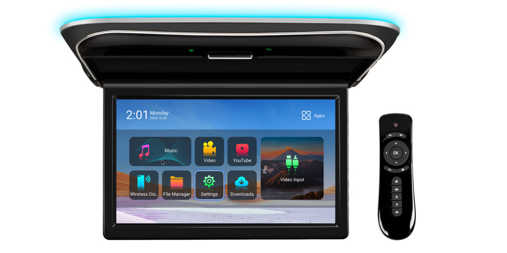 11,6" | Android Overhead Player | IPS-Bildschirm | Integrierter Lautsprecher | Bildschirmspiegelung | CM118A