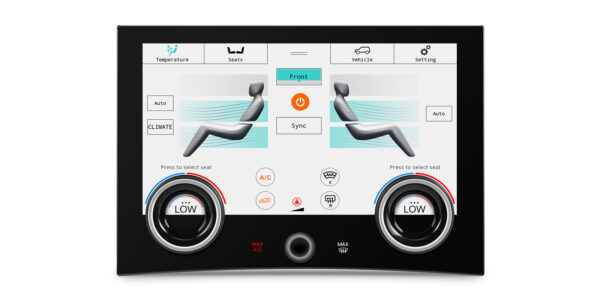 Range Rover | Klimabedienfeld | Touchscreen und Drehknöpfe | 10,1-Zoll-Touch-IPS-Bildschirm | Originalfunktion beibehalten | AIR405V