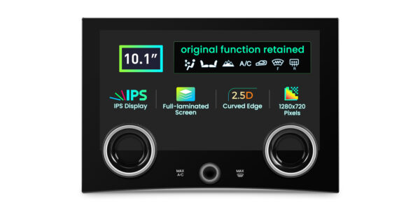 Range Rover | Klimabedienfeld | Touchscreen und Drehknöpfe | 10,1-Zoll-Touch-IPS-Bildschirm | Originalfunktion beibehalten | AIR405V