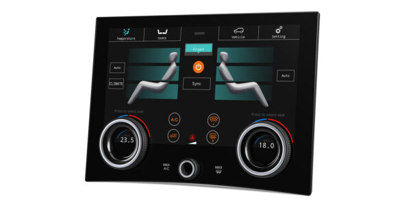 Range Rover | Klimabedienfeld | Touchscreen und Drehknöpfe | 10,1-Zoll-Touch-IPS-Bildschirm | Originalfunktion beibehalten | AIR405V