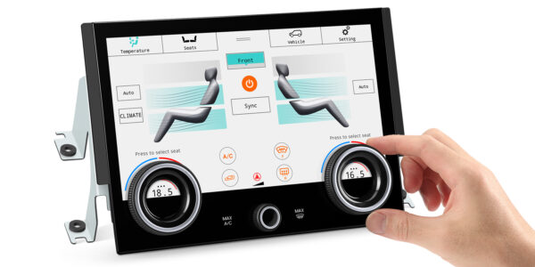 Range Rover | Klimabedienfeld | Touchscreen und Drehknöpfe | 10,1-Zoll-Touch-IPS-Bildschirm | Originalfunktion beibehalten | AIR494S