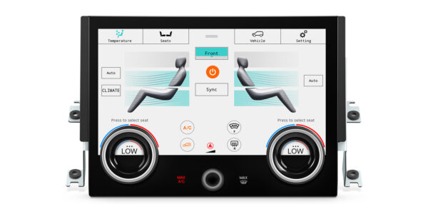 Range Rover | Klimabedienfeld | Touchscreen und Drehknöpfe | 10,1-Zoll-Touch-IPS-Bildschirm | Originalfunktion beibehalten | AIR494S