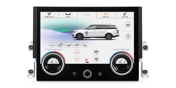 Range Rover | Klimabedienfeld | Touchscreen und Drehknöpfe | 10,1-Zoll-Touch-IPS-Bildschirm | Originalfunktion beibehalten | AIR494S