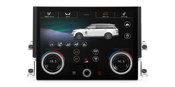 Range Rover | Klimabedienfeld | Touchscreen und Drehknöpfe | 10,1-Zoll-Touch-IPS-Bildschirm | Originalfunktion beibehalten | AIR494S
