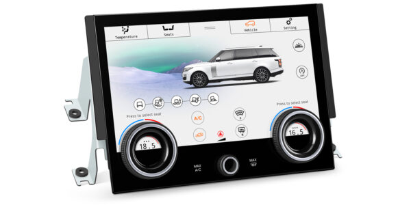 Range Rover | Klimabedienfeld | Touchscreen und Drehknöpfe | 10,1-Zoll-Touch-IPS-Bildschirm | Originalfunktion beibehalten | AIR494S
