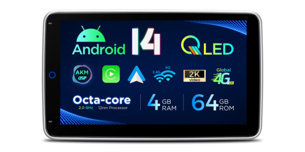 Single DIN | Android 14 | Octa Core | 4GB RAM & 64GB ROM | Globale 4G LTE Lösung | DX121L