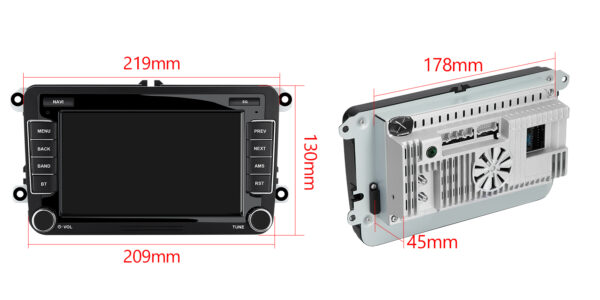 Volkswagen / SEAT / SKODA | Android OS | Octa Core | 4GB RAM & 64GB ROM | IPS Bildschirm | ID70MTVL