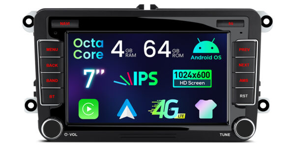 Volkswagen / SEAT / SKODA | Android OS | Octa Core | 4GB RAM & 64GB ROM | IPS Bildschirm | ID70MTVL