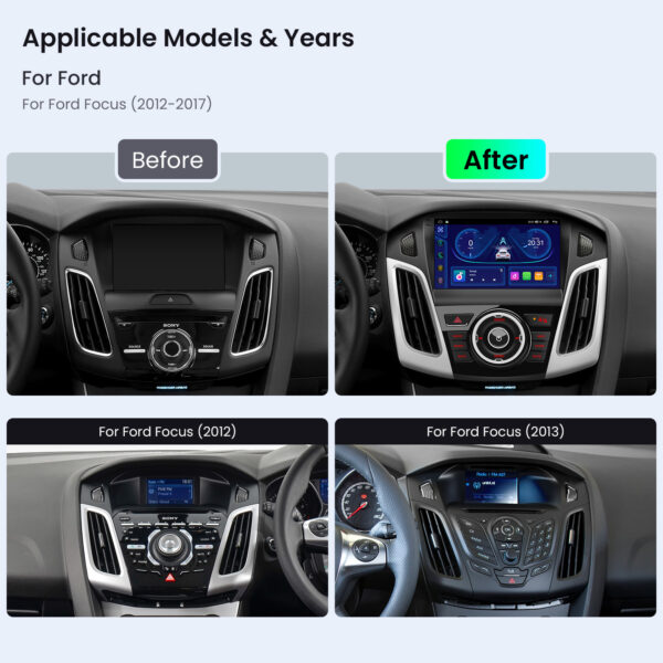 Ford | Focus | Android OS | Octa Core | 4GB RAM & 64GB ROM | IPS Bildschirm | IDP90FSFB