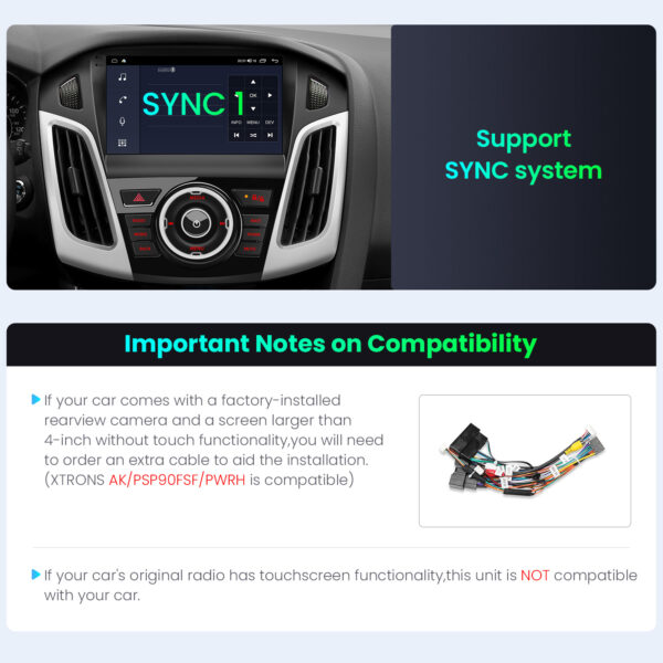 Ford | Focus | Android OS | Octa Core | 4GB RAM & 64GB ROM | IPS Bildschirm | IDP90FSFB